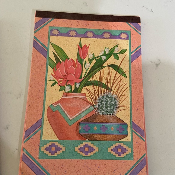 Vintage 90s stationary Aztec floral and cactus design 40 envelopes &  89 sheets - Picture 13 of 14